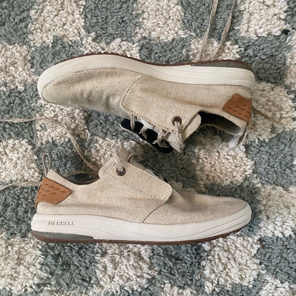 Merrell Gridway Canvas Sneakers Natural - Picture 9 of 10